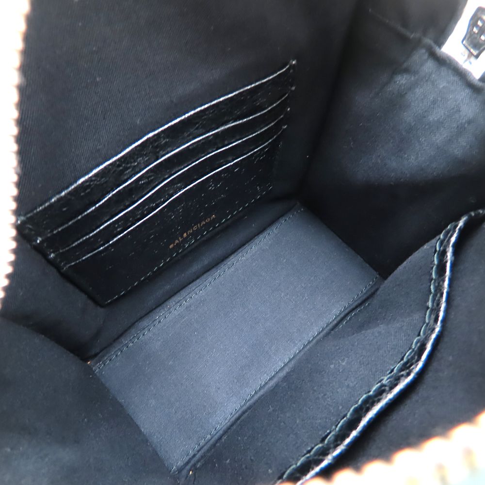 BALENCIAGA バレンシアガ バザールショッパーXXS 513988 ハンドバッグ 2Way レザー マルチカラー メンズ/352785【中古】