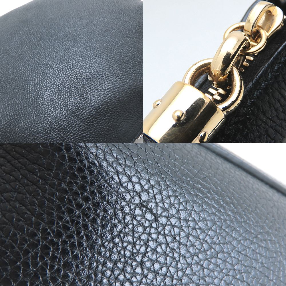 GUCCI グッチ 536194 ショルダーバッグ ソーホー 2Way レザー ブラック アウトレット レディース/352815【中古】