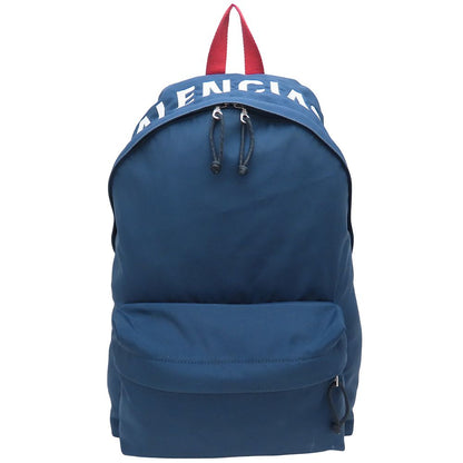 BALENCIAGA バレンシアガ WHEEL ウィール 507460 リュック・バックパック ナイロン ネイビー レッド ブラック メンズ/352891【中古】
