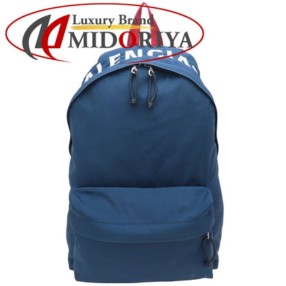 BALENCIAGA バレンシアガ WHEEL ウィール 507460 リュック・バックパック ナイロン ネイビー レッド ブラック メンズ/352891【中古】