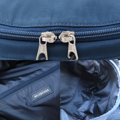 BALENCIAGA バレンシアガ WHEEL ウィール 507460 リュック・バックパック ナイロン ネイビー レッド ブラック メンズ/352891【中古】