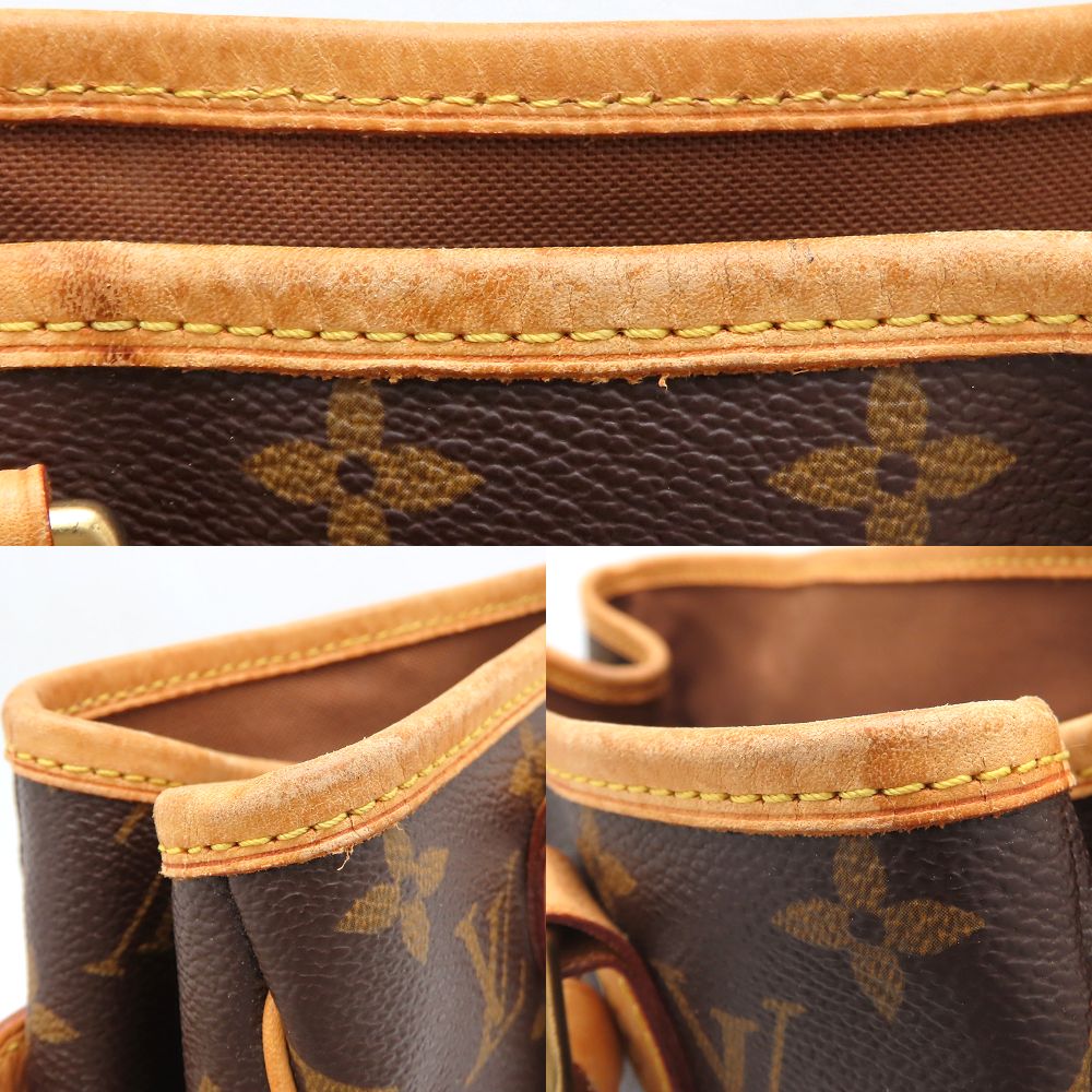 LOUIS VUITTON ルイヴィトン モノグラム バティニョール M51156 ハンドバッグ ブラウン レディース/352948【中古】