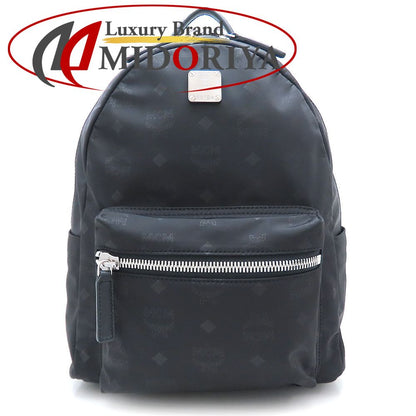 MCM エムシーエム MUK7ADT11BK001 リュック・バックパック ナイロンxレザー ブラック レディース/352963【中古】