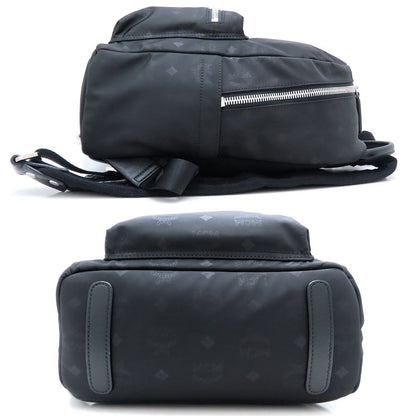 MCM エムシーエム MUK7ADT11BK001 リュック・バックパック ナイロンxレザー ブラック レディース/352963【中古】