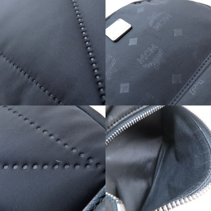 MCM エムシーエム MUK7ADT11BK001 リュック・バックパック ナイロンxレザー ブラック レディース/352963【中古】