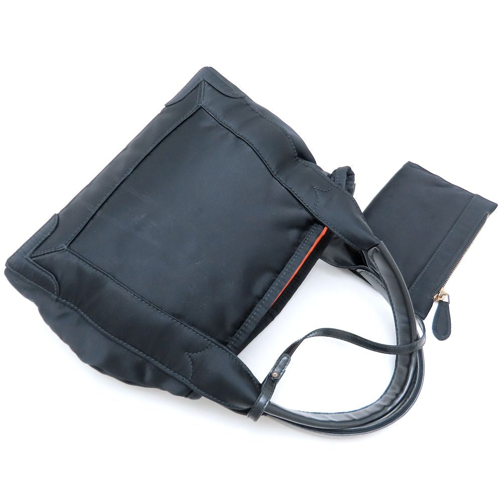 BALENCIAGA バレンシアガ カバスXS 390346 ハンドバッグ ナイロンxレザー ブラック レディース/352964【中古】