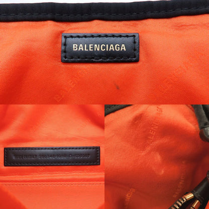 BALENCIAGA バレンシアガ カバスXS 390346 ハンドバッグ ナイロンxレザー ブラック レディース/352964【中古】
