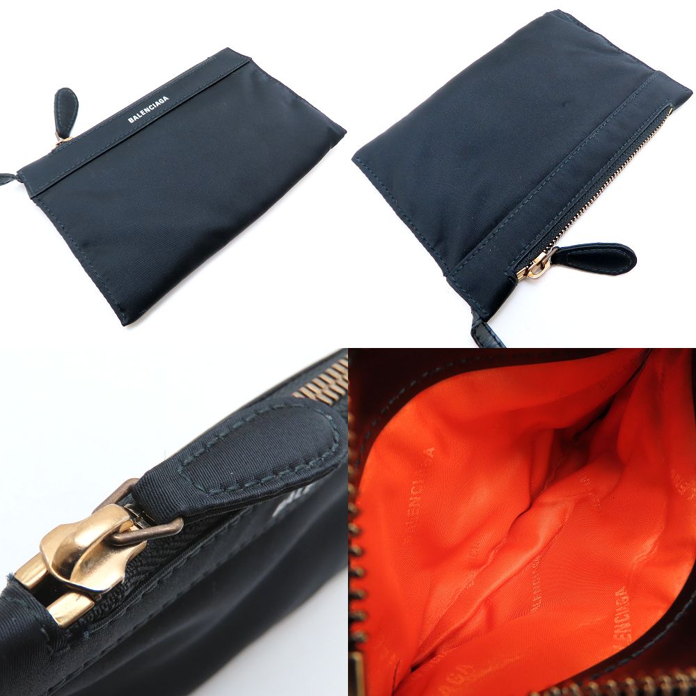 BALENCIAGA バレンシアガ カバスXS 390346 ハンドバッグ ナイロンxレザー ブラック レディース/352964【中古】