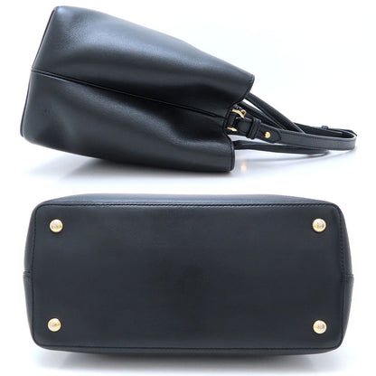 FENDI フェンディ プチトゥージュール 8BH253 2Way ハンドバッグ レザー ブラック レディース/352983【中古】