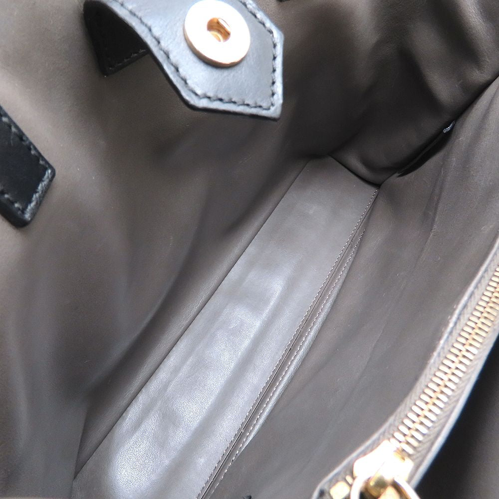 FENDI フェンディ プチトゥージュール 8BH253 2Way ハンドバッグ レザー ブラック レディース/352983【中古】