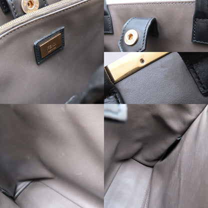 FENDI フェンディ プチトゥージュール 8BH253 2Way ハンドバッグ レザー ブラック レディース/352983【中古】