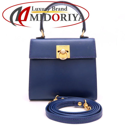 CELINE セリーヌ ミニハンドバッグ ハンドバッグ 2Way レザー パープル系 レディース/352985【中古】