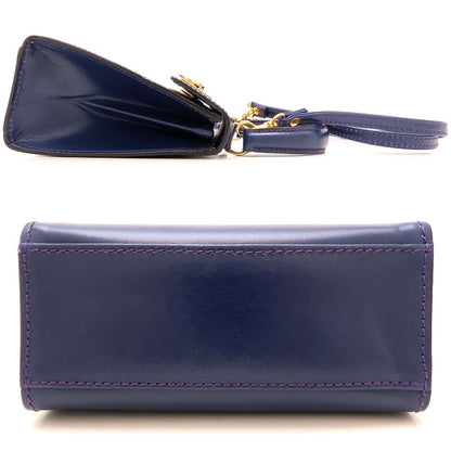 CELINE セリーヌ ミニハンドバッグ ハンドバッグ 2Way レザー パープル系 レディース/352985【中古】