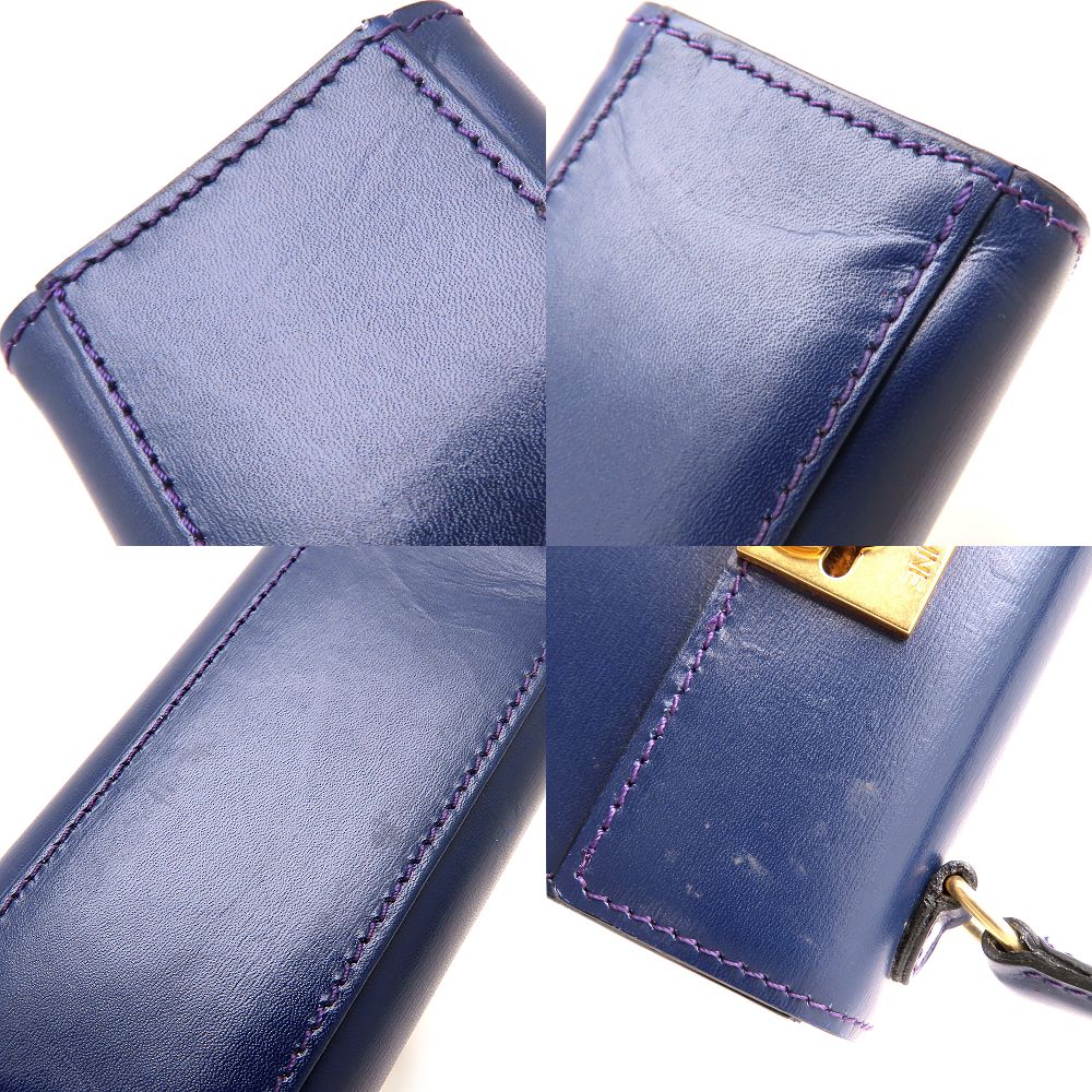 CELINE セリーヌ ミニハンドバッグ ハンドバッグ 2Way レザー パープル系 レディース/352985【中古】