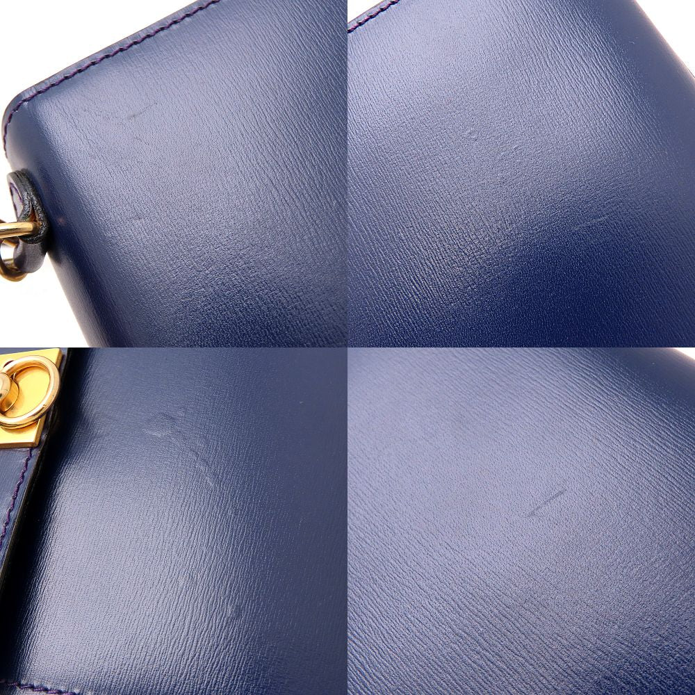 CELINE セリーヌ ミニハンドバッグ ハンドバッグ 2Way レザー パープル系 レディース/352985【中古】