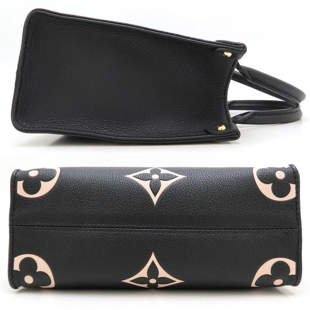 LOUIS VUITTON ルイヴィトン バイカラー モノグラム アンプラント オンザゴーPM M45659 ハンドバッグ 2Way ブラック ベージュ レディース/353027【中古】