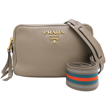 PRADA プラダ ヴィッテロダイノ 1BH082 2Way ショルダーバッグ レザー ARGILLA グレージュ レディース/353155【中古】