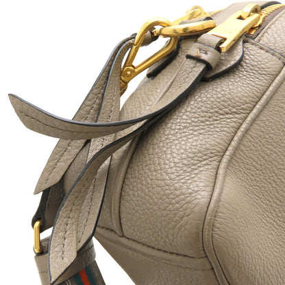 PRADA プラダ ヴィッテロダイノ 1BH082 2Way ショルダーバッグ レザー ARGILLA グレージュ レディース/353155【中古】