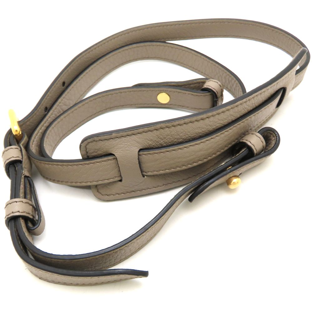 PRADA プラダ ヴィッテロダイノ 1BH082 2Way ショルダーバッグ レザー ARGILLA グレージュ レディース/353155【中古】