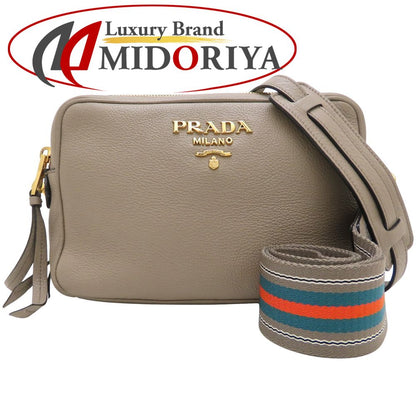 PRADA プラダ ヴィッテロダイノ 1BH082 2Way ショルダーバッグ レザー ARGILLA グレージュ レディース/353155【中古】