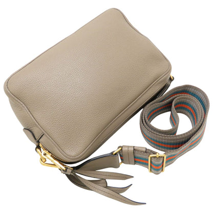 PRADA プラダ ヴィッテロダイノ 1BH082 2Way ショルダーバッグ レザー ARGILLA グレージュ レディース/353155【中古】