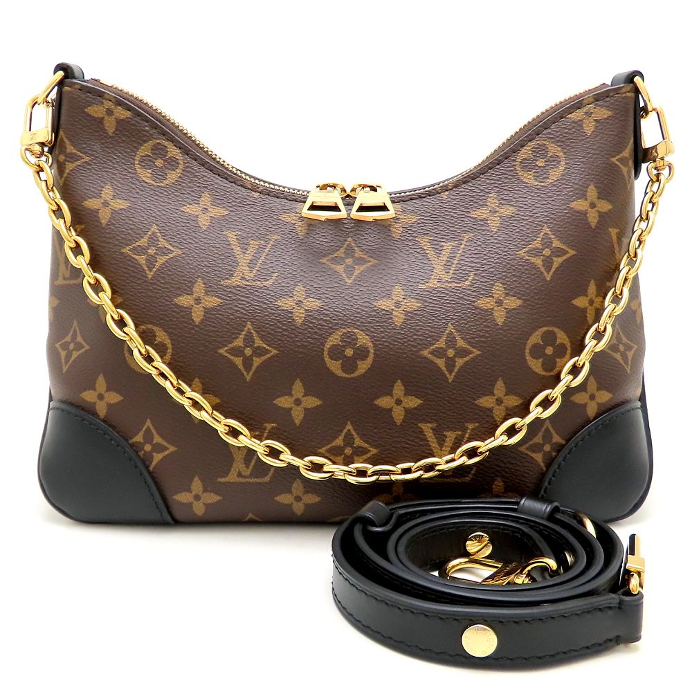 LOUIS VUITTON ルイヴィトン モノグラム ブーローニュPM M45831 ショルダーバッグ 2Way ノワール レディース/353162【中古】