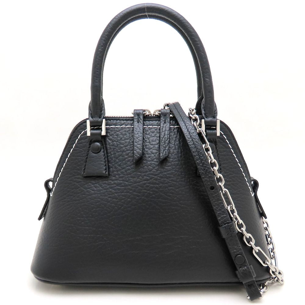 Maison Margiela メゾンマルジェラ S56WG0081 ハンドバッグ 2Way カーフ ブラック レディース/353163【中古】