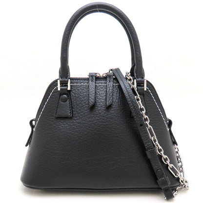 Maison Margiela メゾンマルジェラ S56WG0081 ハンドバッグ 2Way カーフ ブラック レディース/353163【中古】
