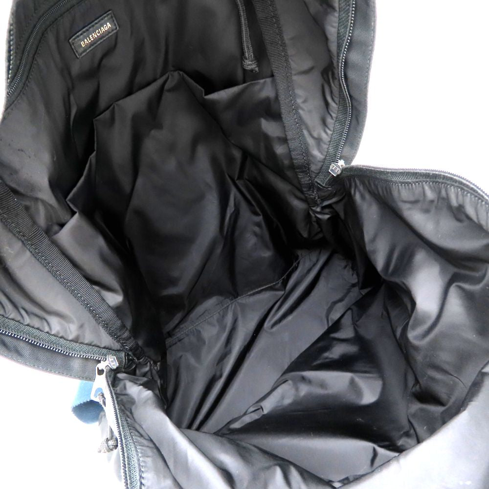 BALENCIAGA バレンシアガ 507460 リュック・バックパック ナイロン ブラック アウトレット メンズ/353175【中古】