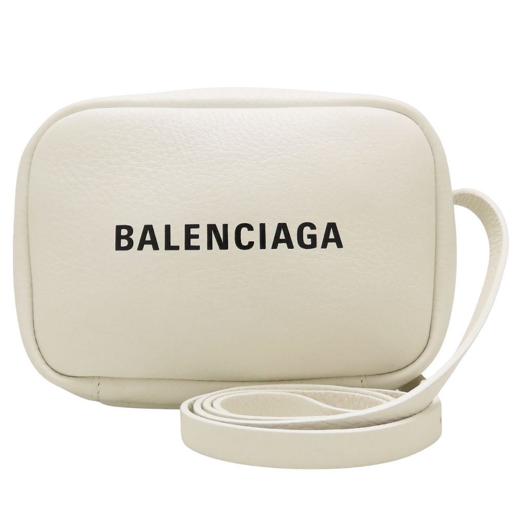 BALENCIAGA バレンシアガ 489809 ショルダーバッグ レザー ホワイト レディース/353176【中古】
