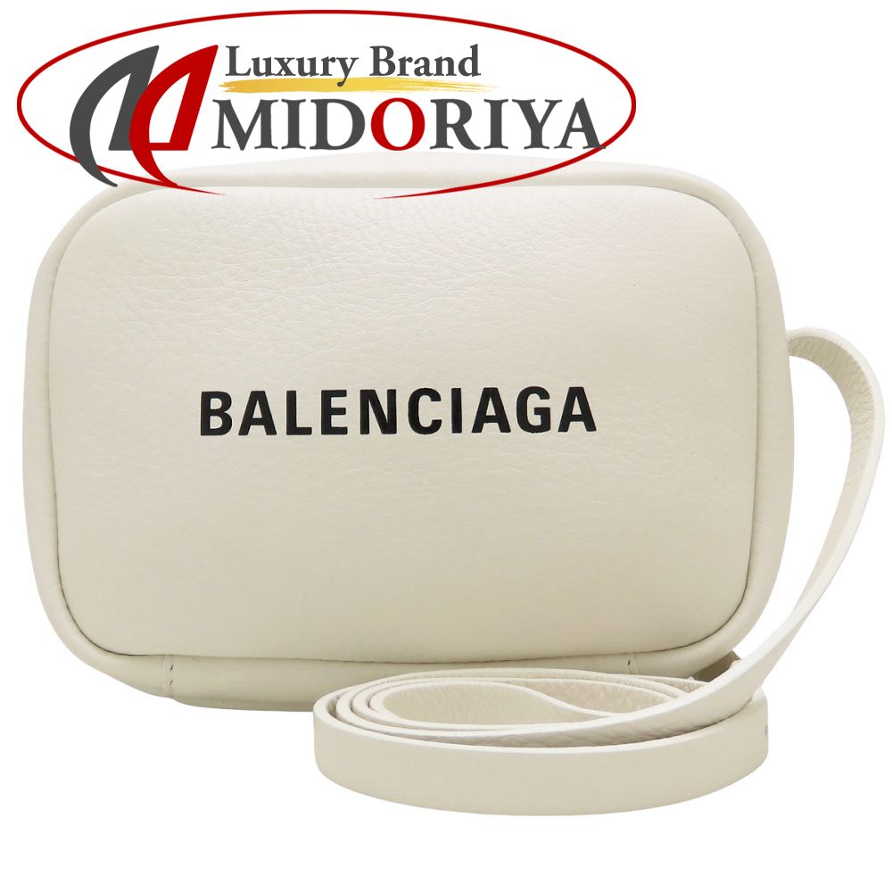 BALENCIAGA バレンシアガ 489809 ショルダーバッグ レザー ホワイト レディース/353176【中古】