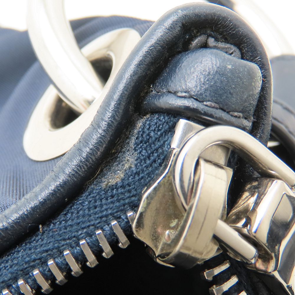 PRADA プラダ BR4894 ショルダーバッグ テスート ナイロンxレザー ネイビー アウトレット レディース/353177【中古】