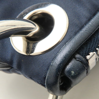 PRADA プラダ BR4894 ショルダーバッグ テスート ナイロンxレザー ネイビー アウトレット レディース/353177【中古】