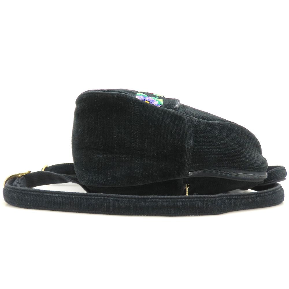 FEILER フェイラー リュック・バックパック 花柄 シュニール織 ブラック マルチカラー レディース/353190【中古】