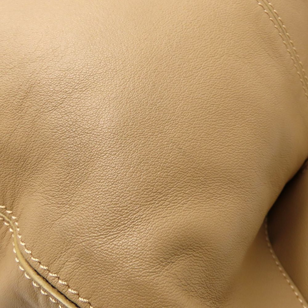 TOD’S トッズ ハンドバッグ ワンショルダー レザー ベージュ レディース/353196【中古】