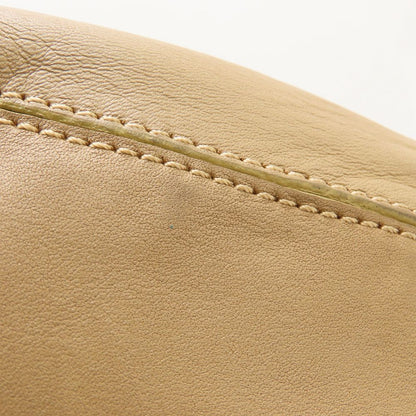 TOD’S トッズ ハンドバッグ ワンショルダー レザー ベージュ レディース/353196【中古】