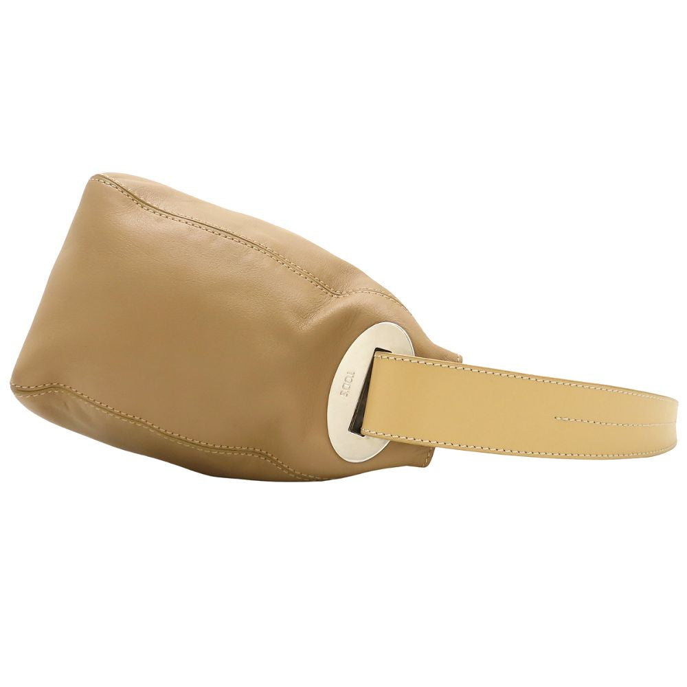 TOD’S トッズ ハンドバッグ ワンショルダー レザー ベージュ レディース/353196【中古】