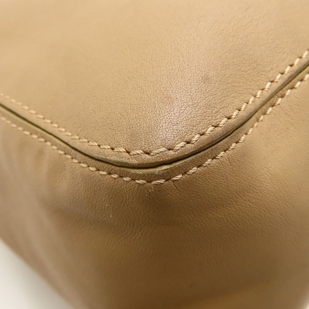 TOD’S トッズ ハンドバッグ ワンショルダー レザー ベージュ レディース/353196【中古】