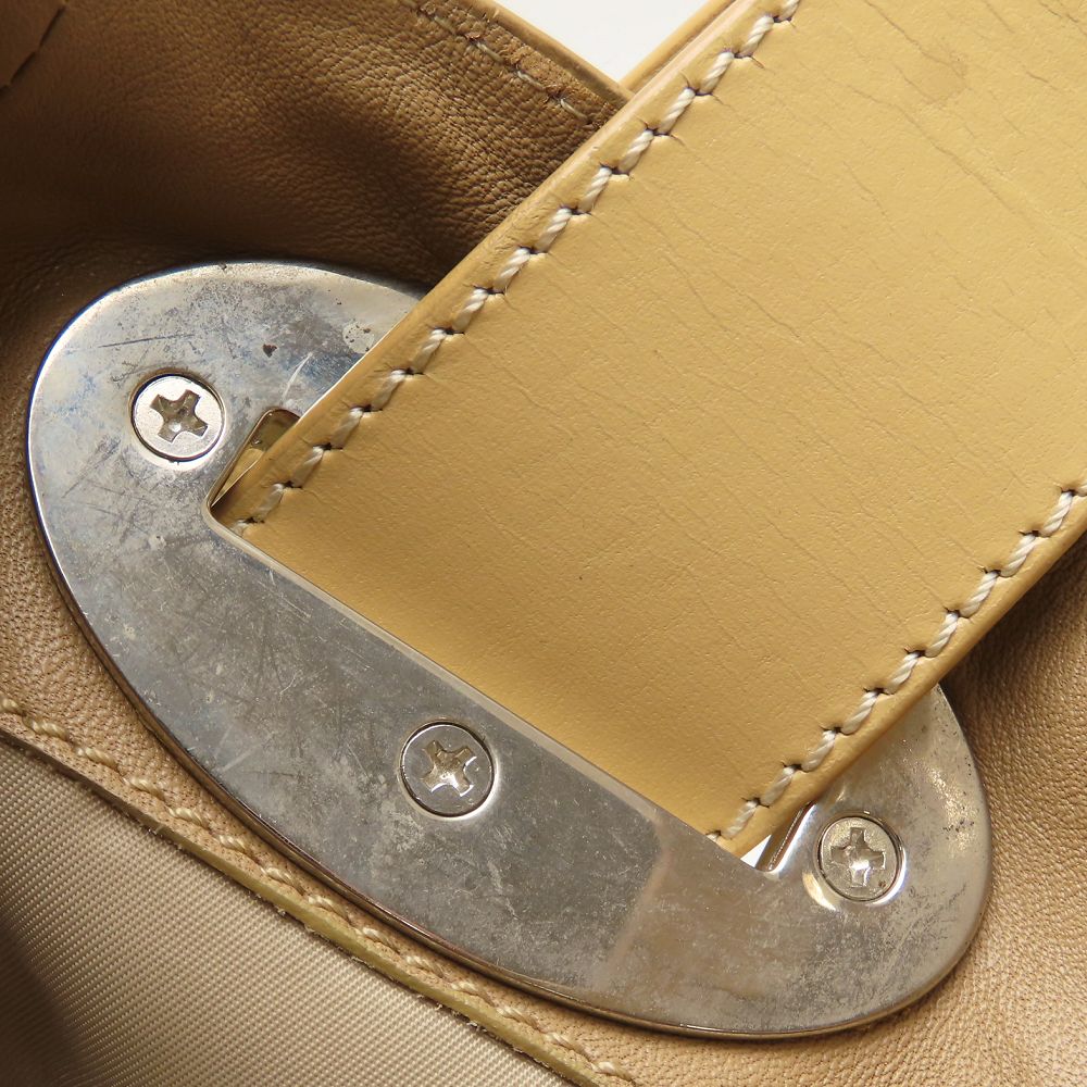 TOD’S トッズ ハンドバッグ ワンショルダー レザー ベージュ レディース/353196【中古】
