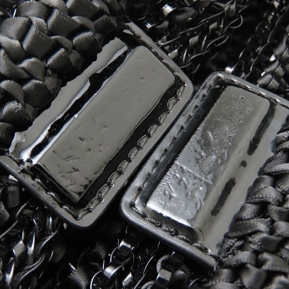 ANTEPRIMA アンテプリマ クリスタッロフィオッコ ハンドバッグ 3Way リボン PVCワイヤーxサテン ブラック レディース/353202【中古】