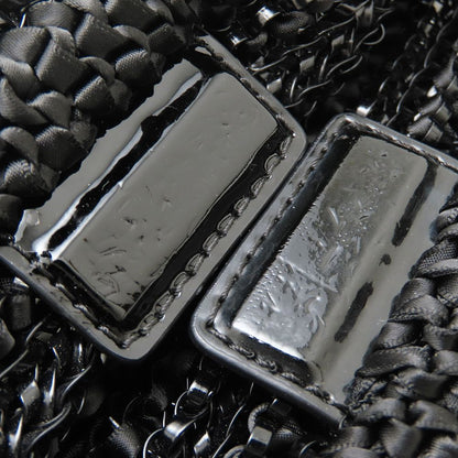 ANTEPRIMA アンテプリマ クリスタッロフィオッコ ハンドバッグ 3Way リボン PVCワイヤーxサテン ブラック レディース/353202【中古】