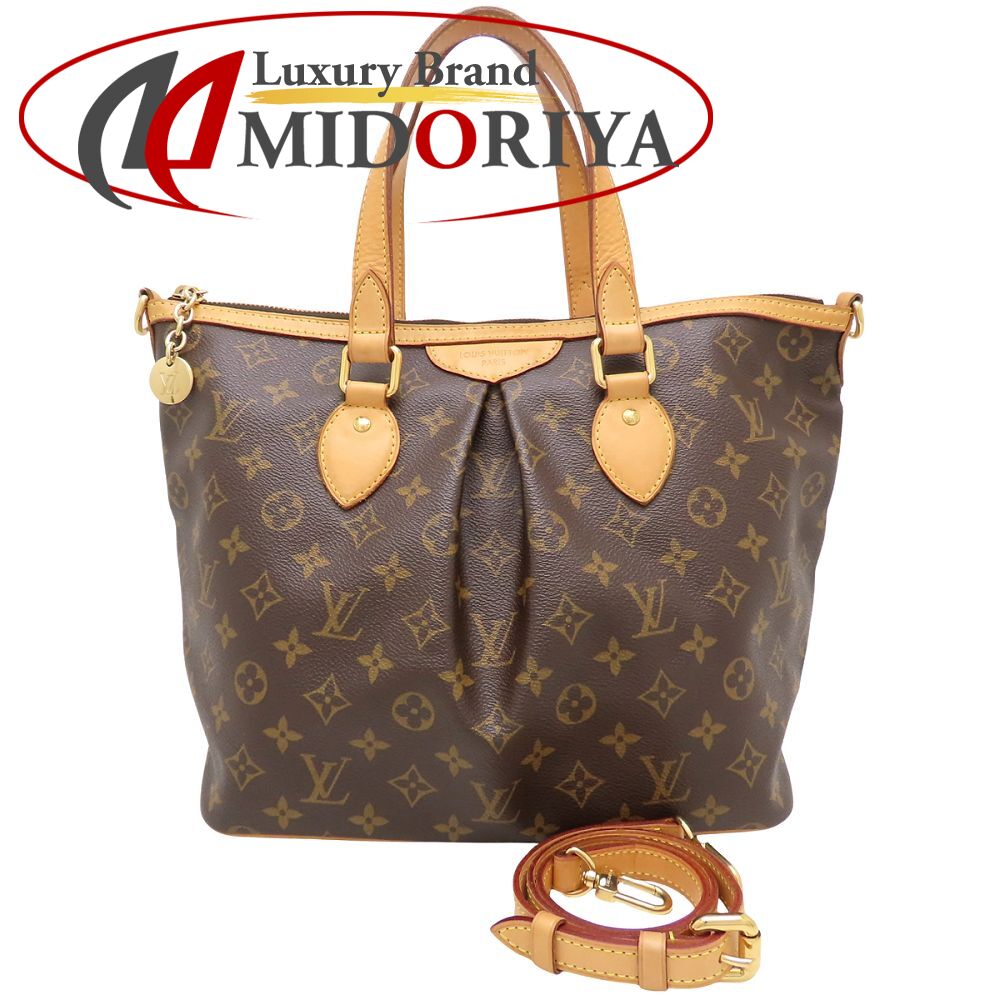 LOUIS VUITTON ルイヴィトン モノグラム パレルモ M40145 ハンドバッグ 2Way ブラウン レディース/353211【中古】