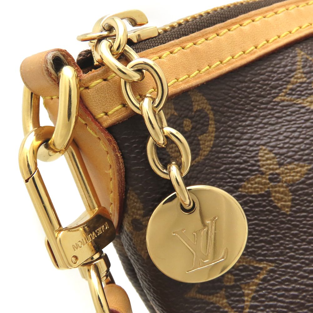 LOUIS VUITTON ルイヴィトン モノグラム パレルモ M40145 ハンドバッグ 2Way ブラウン レディース/353211【中古】