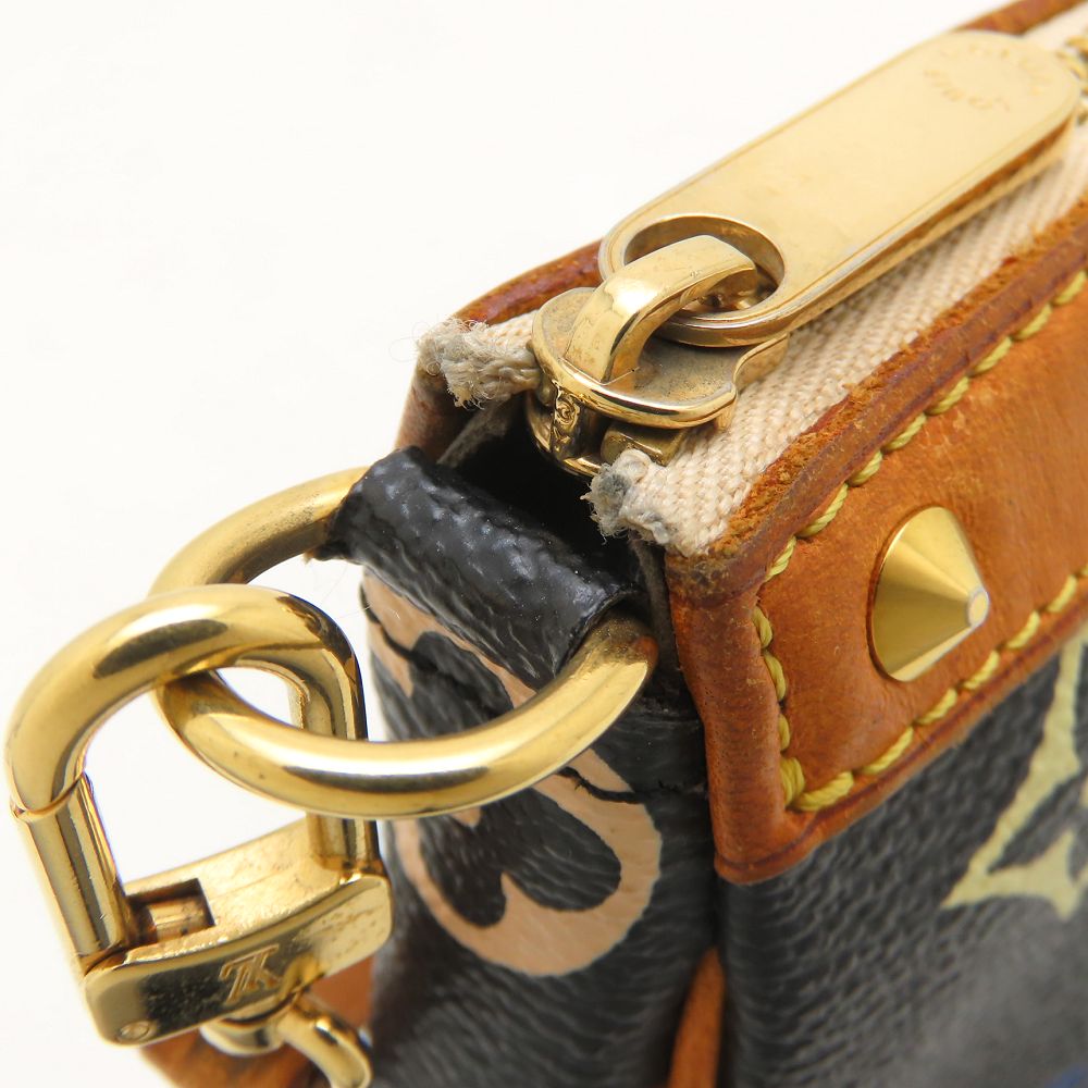 LOUIS VUITTON ルイヴィトン モノグラム・マルチ アクセサリーポーチ M92648 ハンドバッグ ノワール レディース/353213【中古】