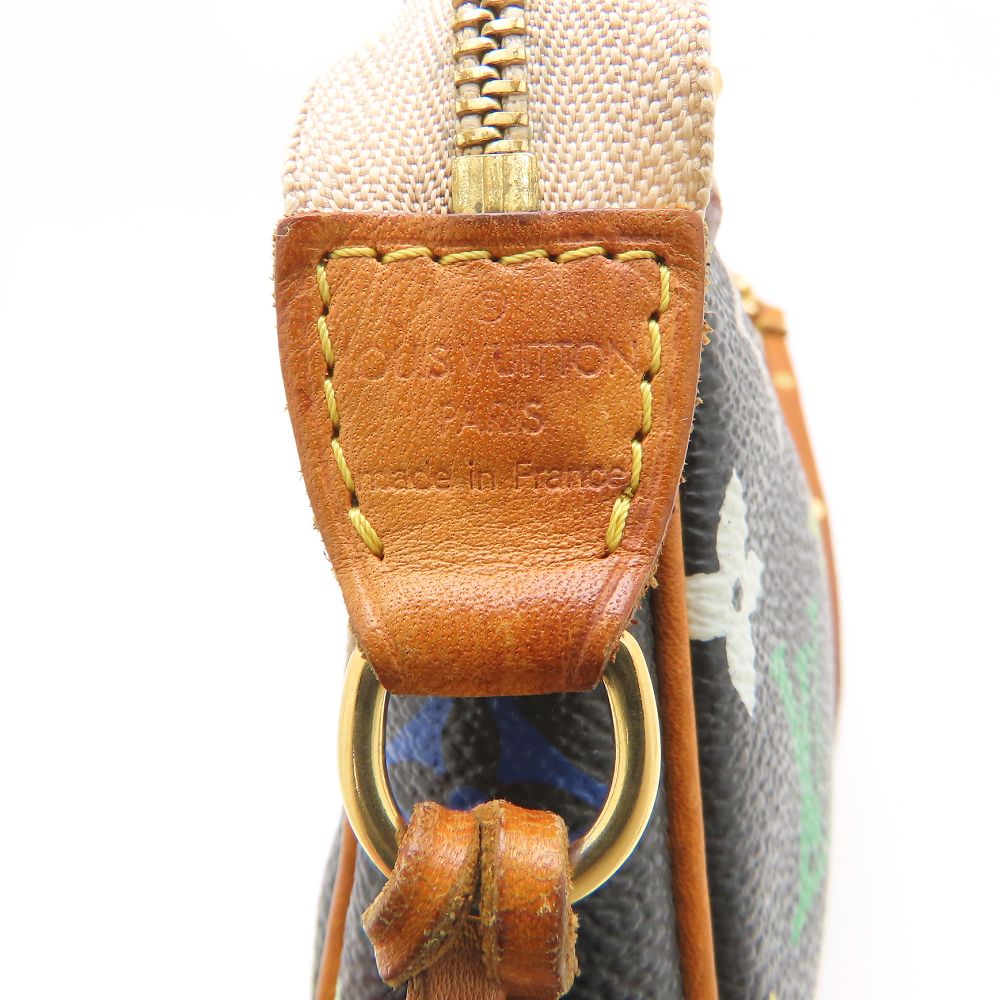 LOUIS VUITTON ルイヴィトン モノグラム・マルチ アクセサリーポーチ M92648 ハンドバッグ ノワール レディース/353213【中古】
