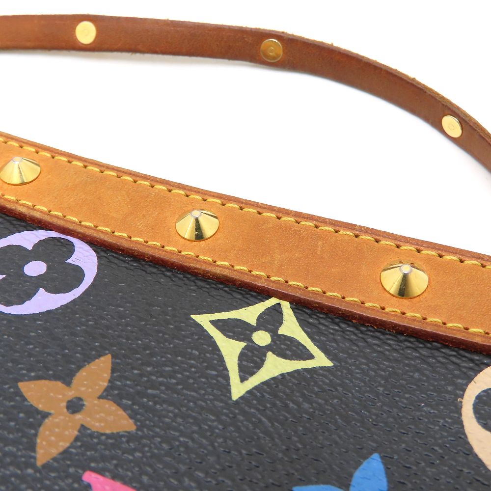 LOUIS VUITTON ルイヴィトン モノグラム・マルチ アクセサリーポーチ M92648 ハンドバッグ ノワール レディース/353213【中古】