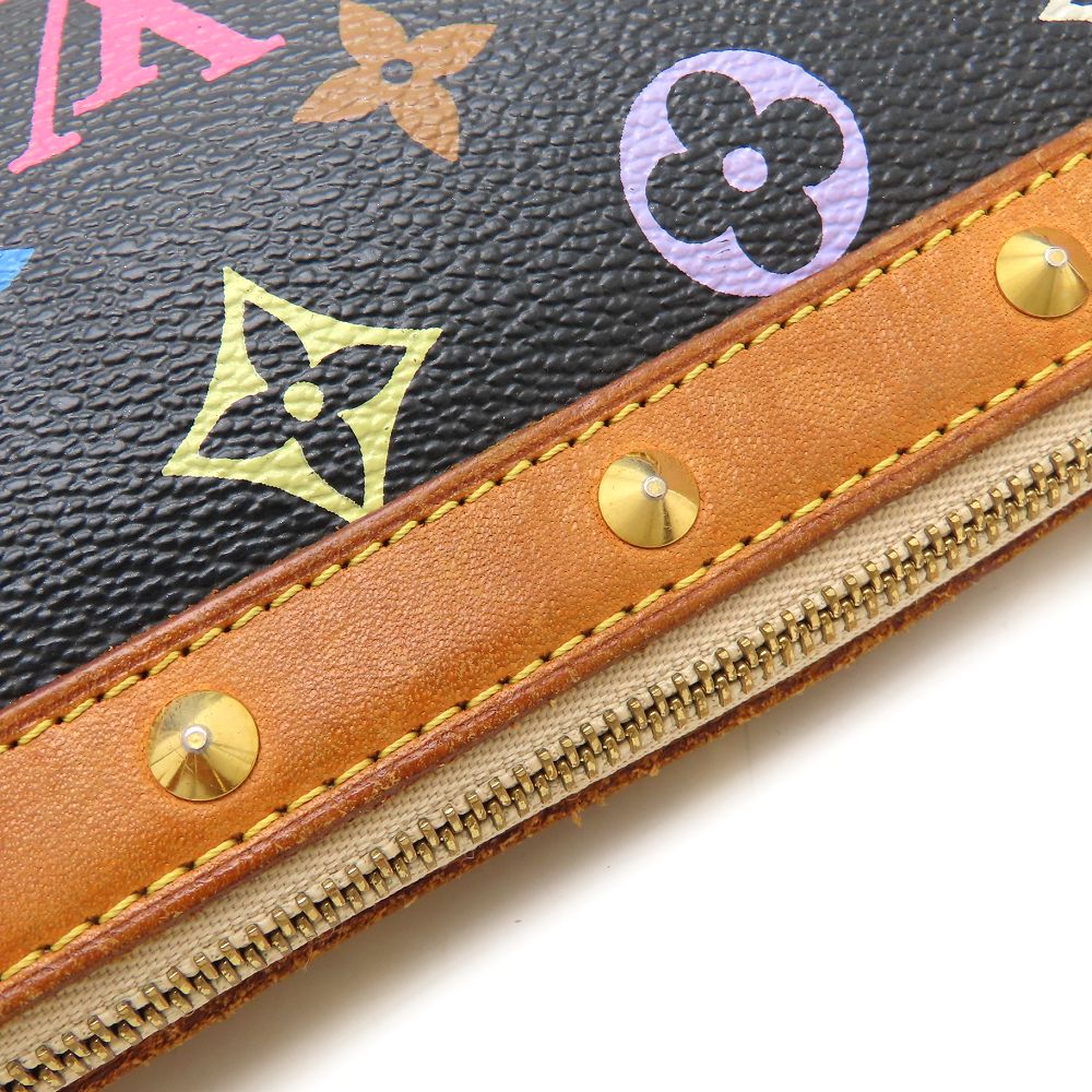 LOUIS VUITTON ルイヴィトン モノグラム・マルチ アクセサリーポーチ M92648 ハンドバッグ ノワール レディース/353213【中古】