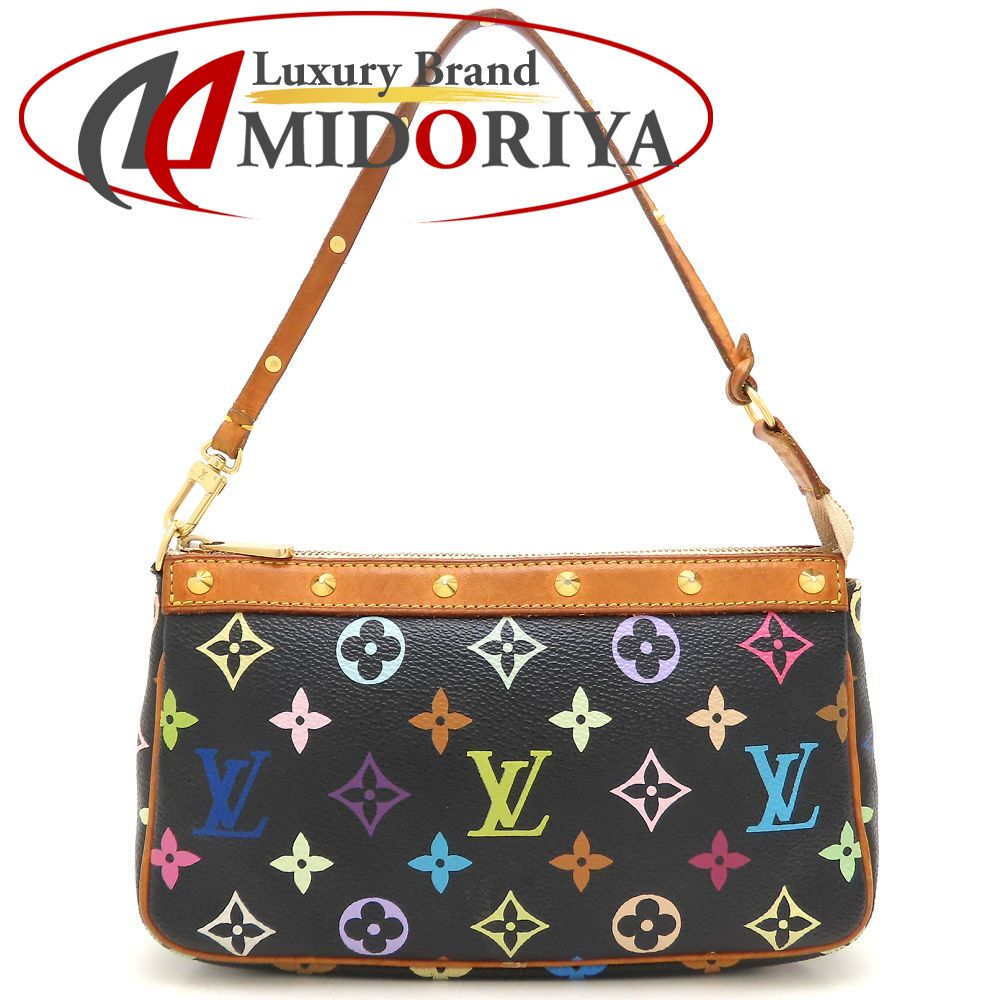 LOUIS VUITTON ルイヴィトン モノグラム・マルチ アクセサリーポーチ M92648 ハンドバッグ ノワール レディース/353213【中古】