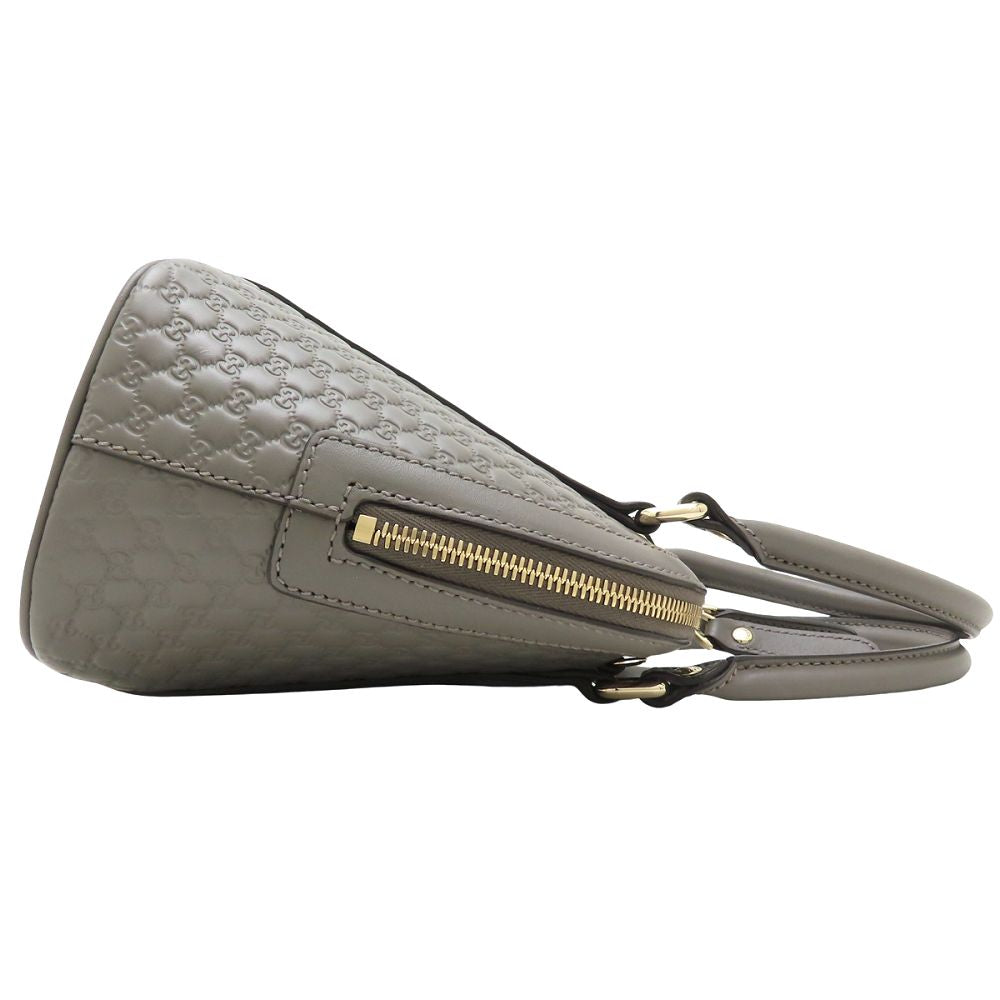GUCCI グッチ マイクログッチシマ 449654 2Way ハンドバッグ レザー グレー アウトレット レディース/353226【中古】