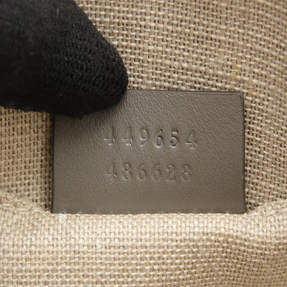 GUCCI グッチ マイクログッチシマ 449654 2Way ハンドバッグ レザー グレー アウトレット レディース/353226【中古】